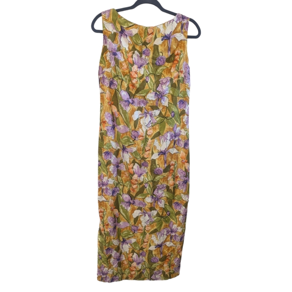 Hale Aloha Vintage Custom Floral Maxi Dress. Small